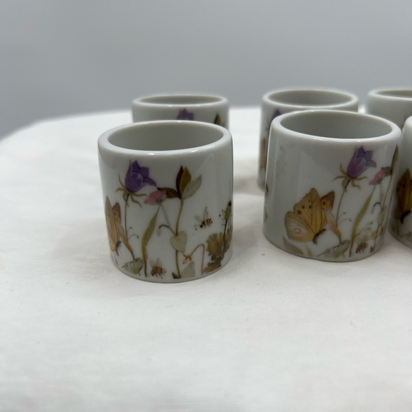 Enesco napkin rings Set of 10 Vintage - Picture 2 of 6
